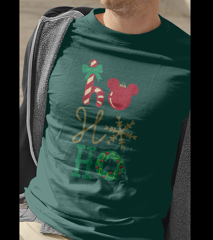 Ho Ho Ho Disney Mickey Holiday T-Shirt
