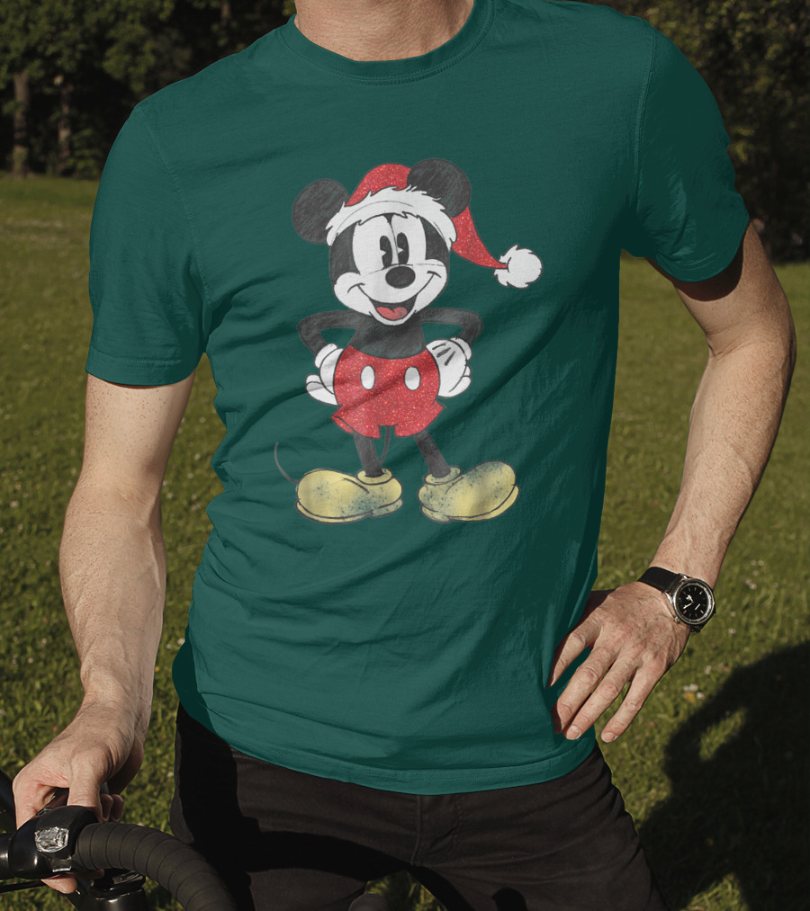 Vintage Disney Santa Mickey Mouse Classic T-Shirt