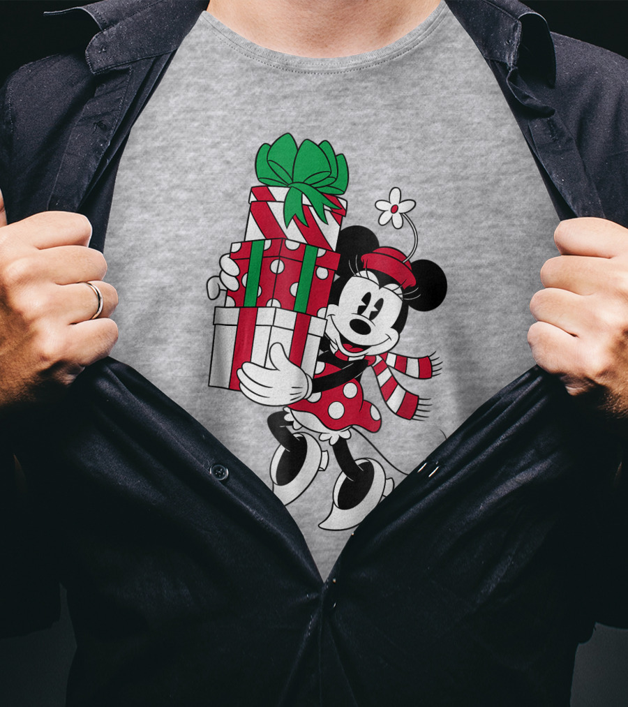 Disney Minnie Mouse Christmas Presents T-Shirt
