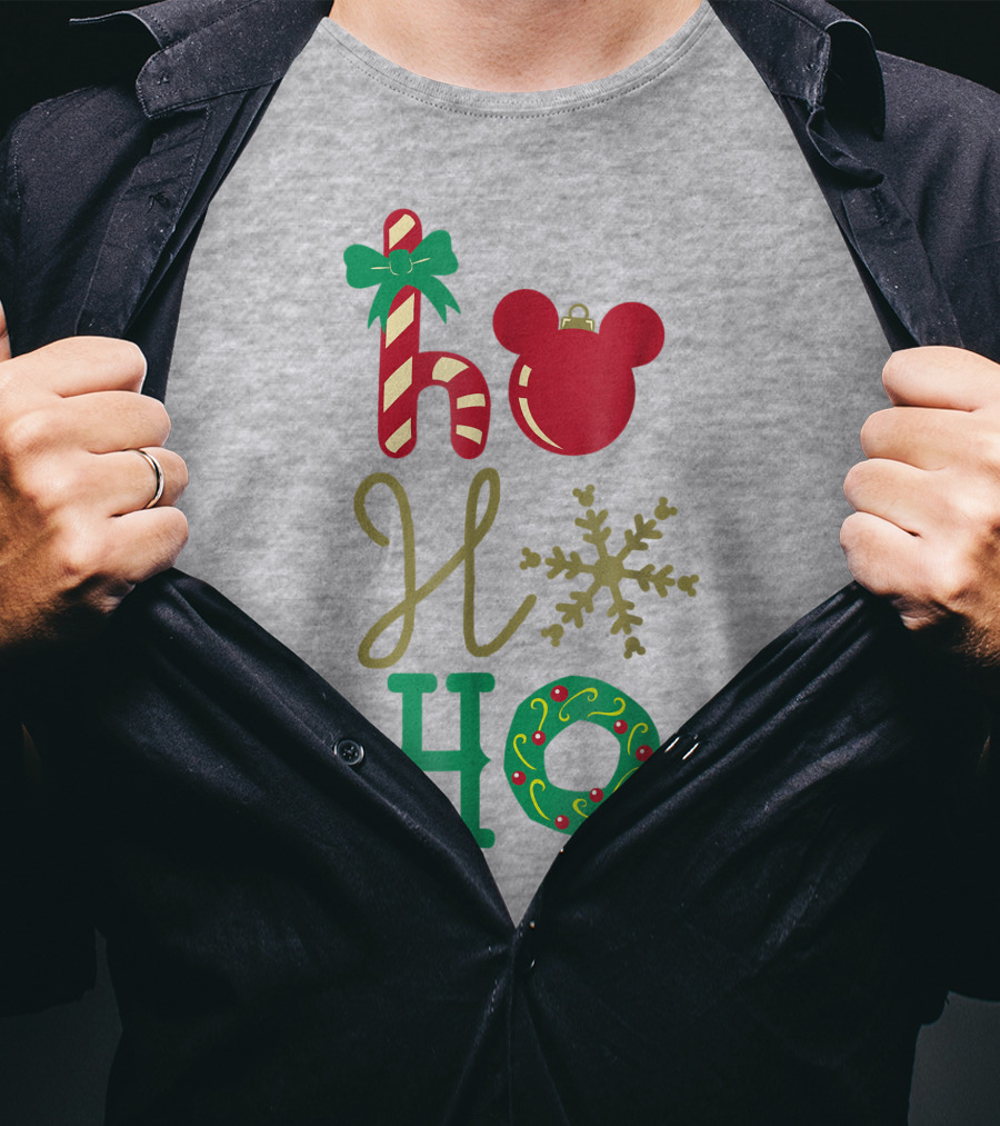 Disney Christmas Mickey Mouse Ho Ho Ho T-Shirt