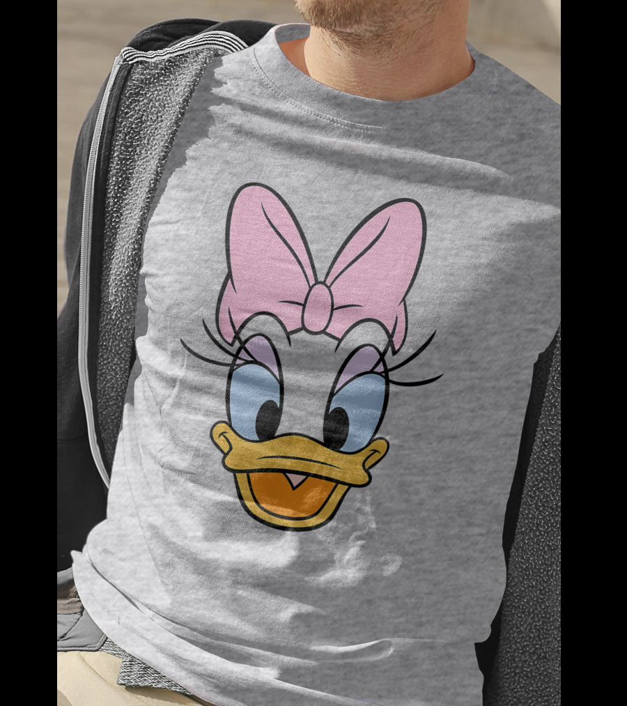 Disney Daisy Duck Pink Bow Face T-Shirt