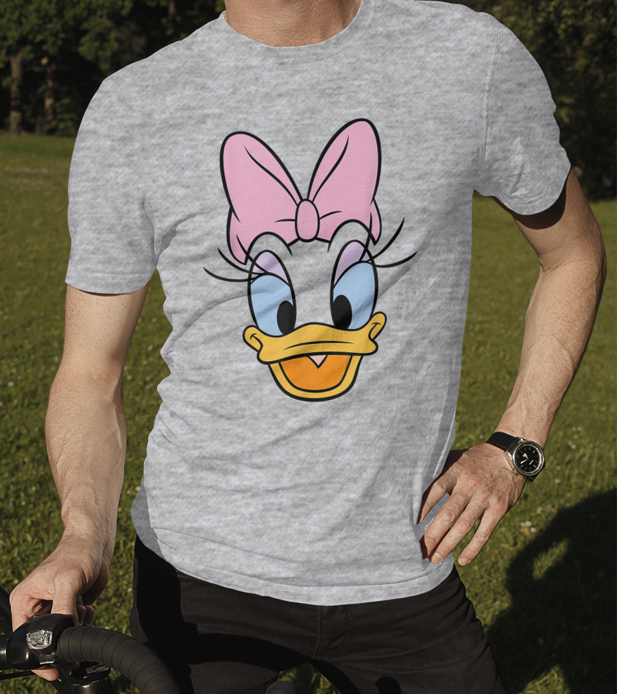 Disney Daisy Duck Pink Bow Face T-Shirt