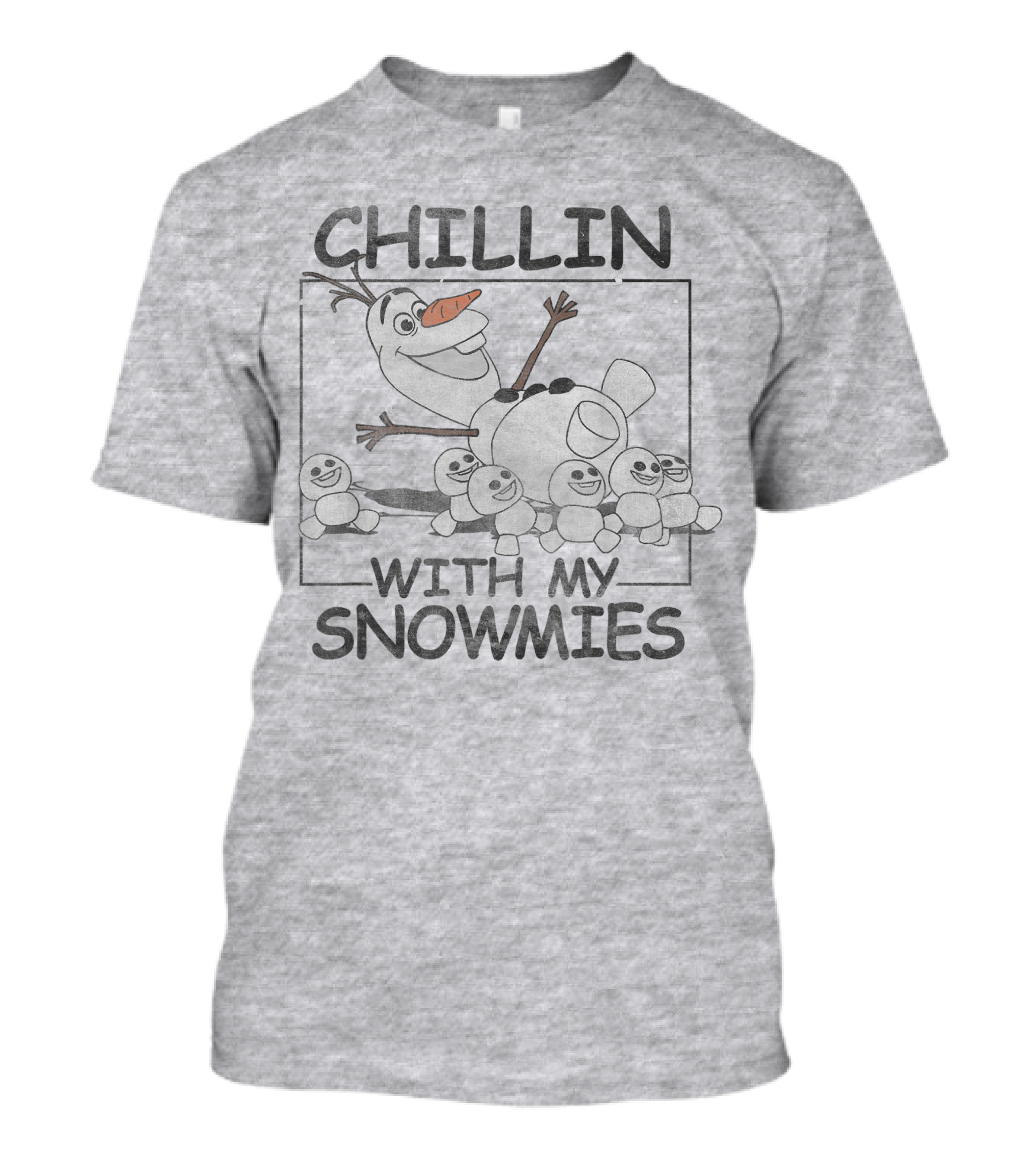 Disney Frozen Olaf Chillin With My Snowmies Snowman Friends T-Shirt