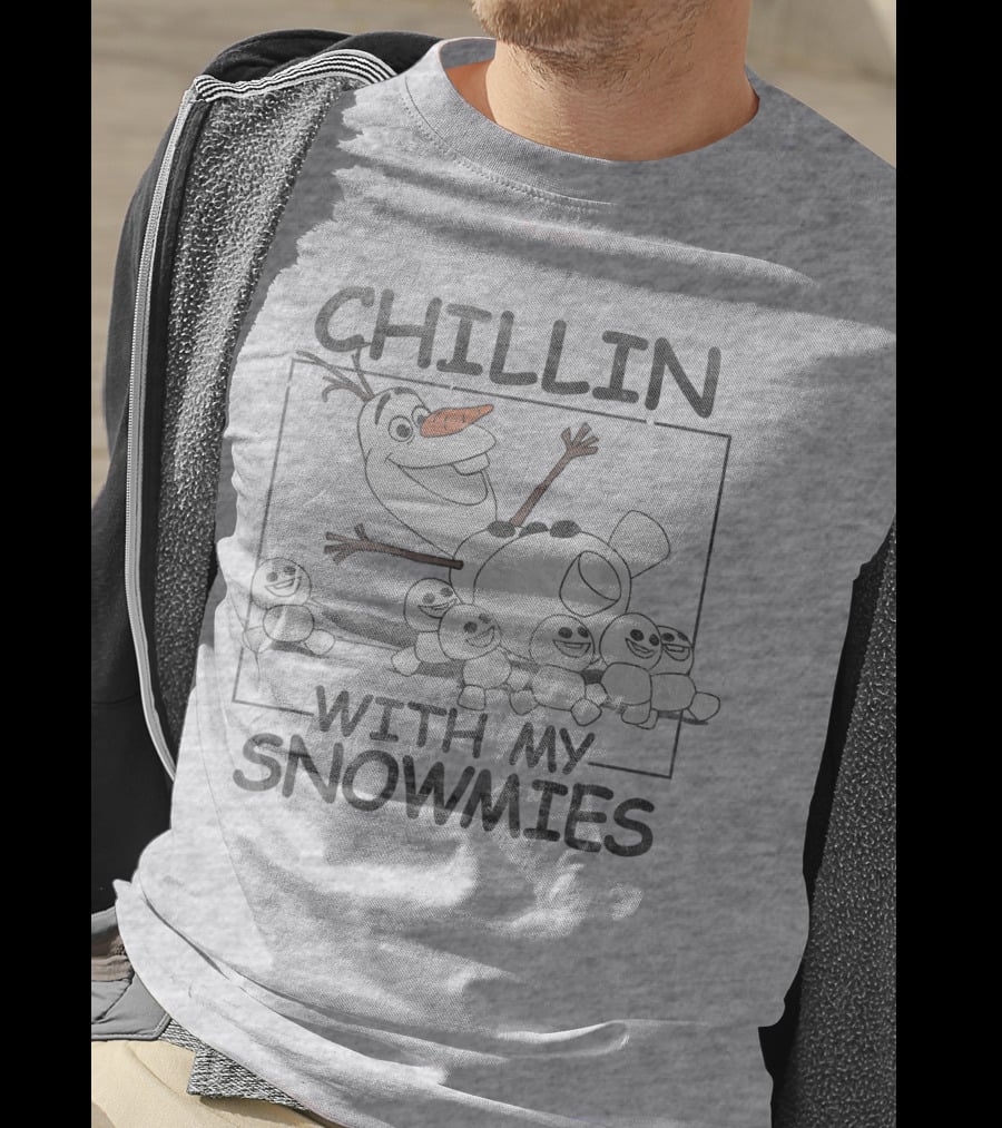 Disney Frozen Olaf Chillin With My Snowmies Snowman Friends T-Shirt