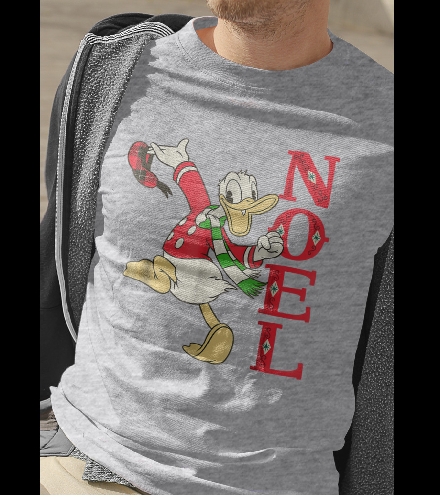 Vintage Disney Donald Duck Noel Holiday Merry Christmas T-Shirt