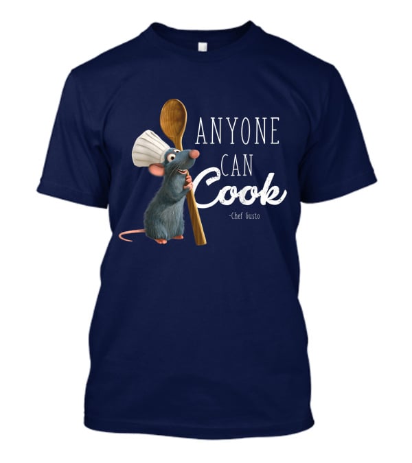 Disney Pixar Ratatouille Remy Anyone Can Cook Chef Gusto T-Shirt