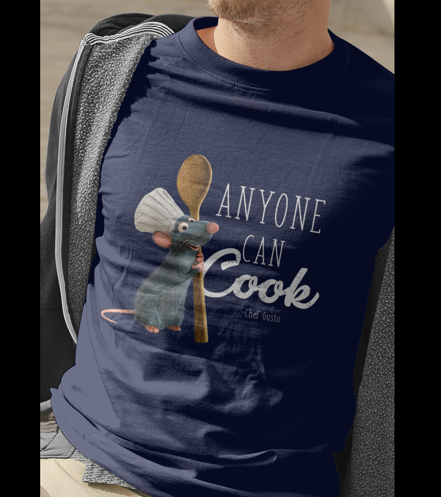 Disney Pixar Ratatouille Remy Anyone Can Cook Chef Gusto T-Shirt