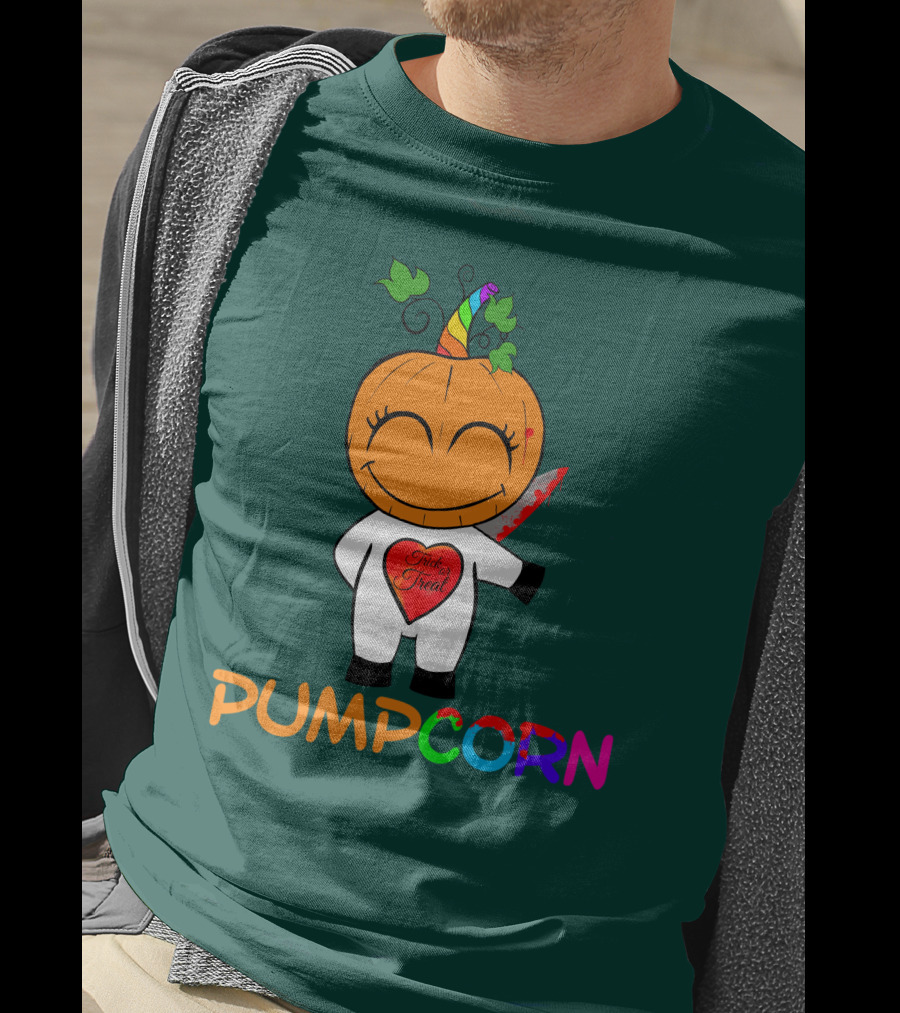 Pumpcorn Trick Or Treat Pumpkin Unicorn T-Shirt