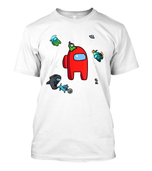 Aliens Us Game Crew Mate Pets Video Gamer T-Shirt