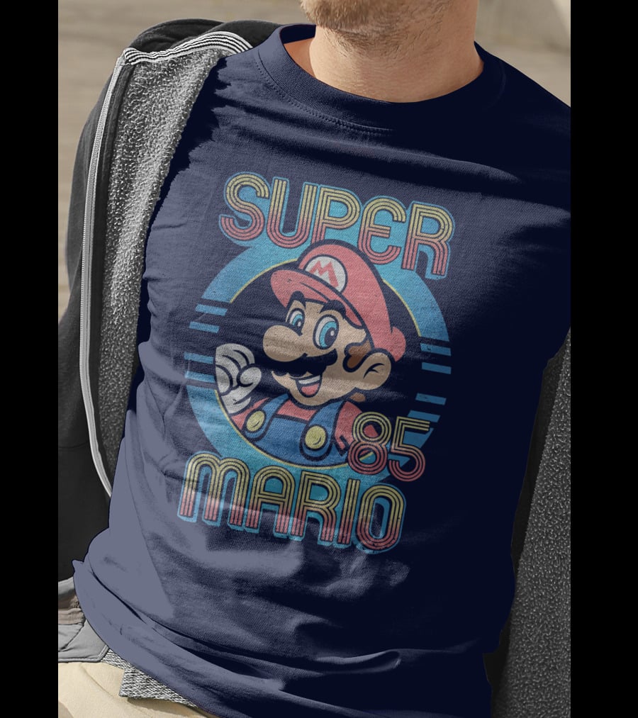 Super Mario Retro 85 Circle Classic T-Shirt