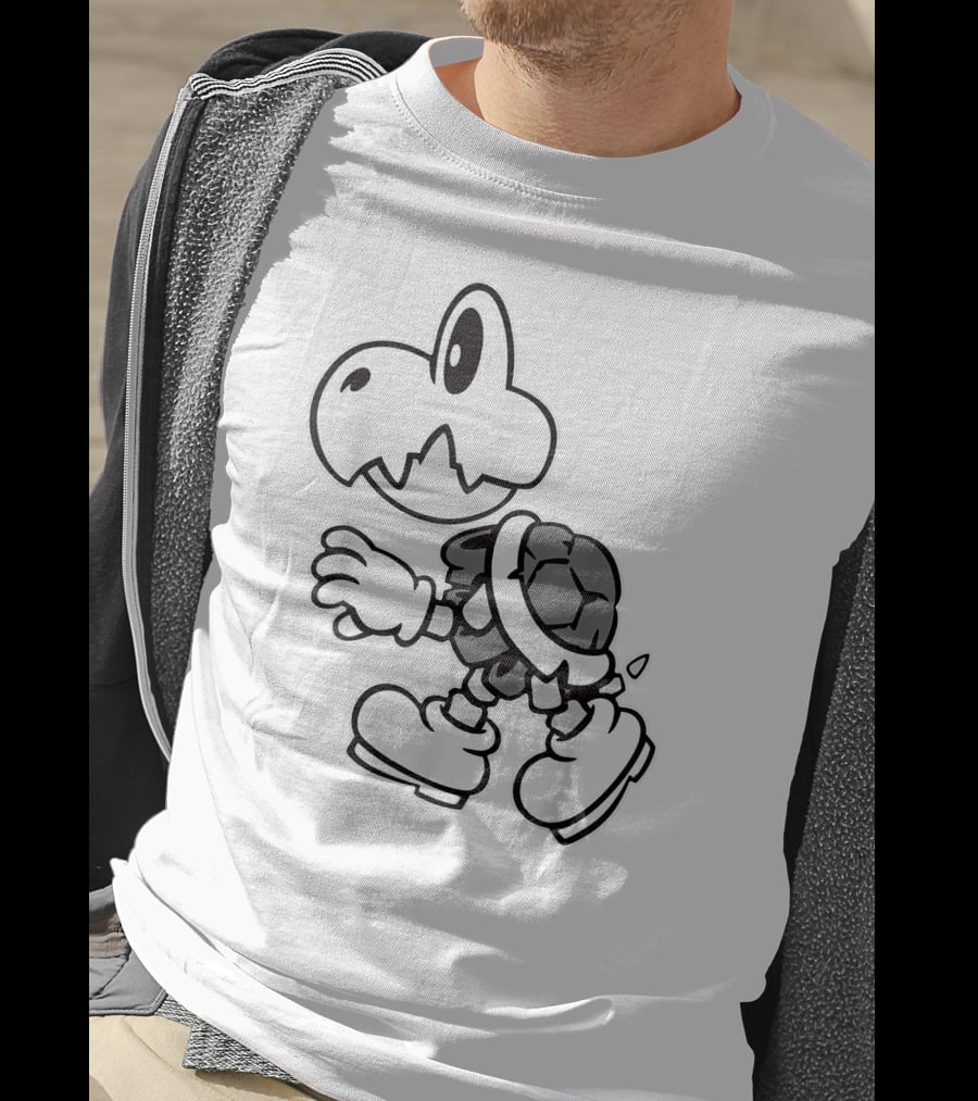 Super Mario Dry Bones Iconic Skeleton Character T-Shirt