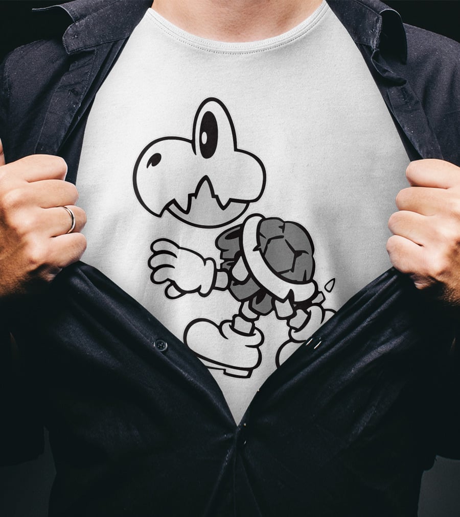 Super Mario Dry Bones Iconic Skeleton Character T-Shirt