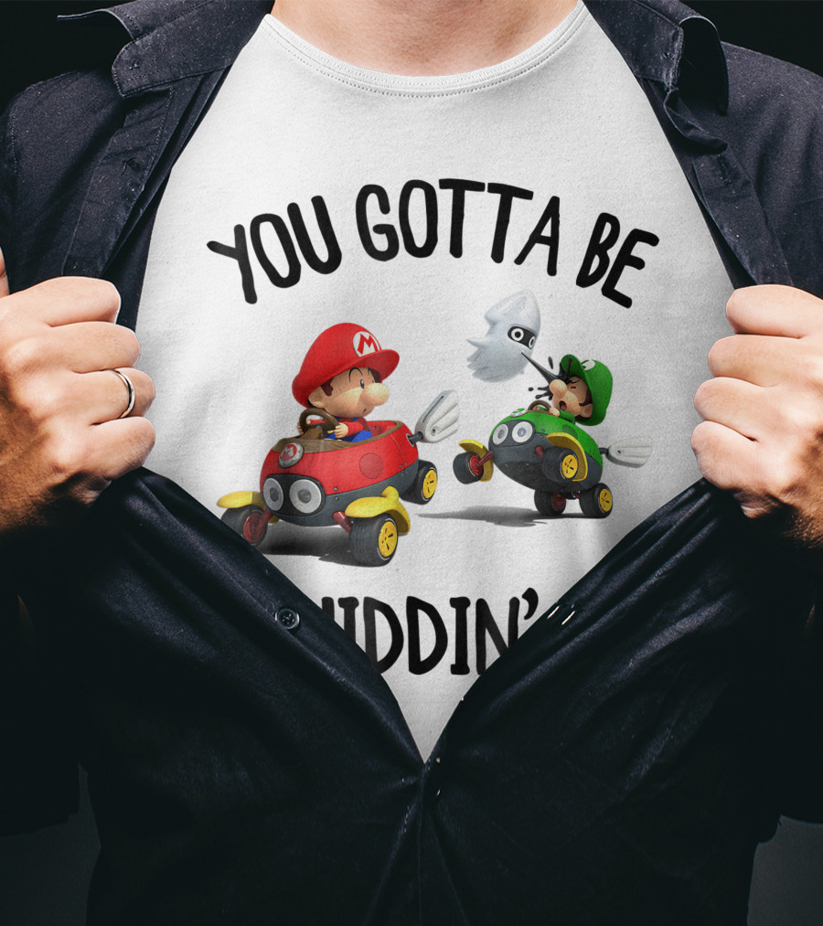 Mario Kart You Gotta Be Squiddin Me Racing Blooper Surprise T-Shirt