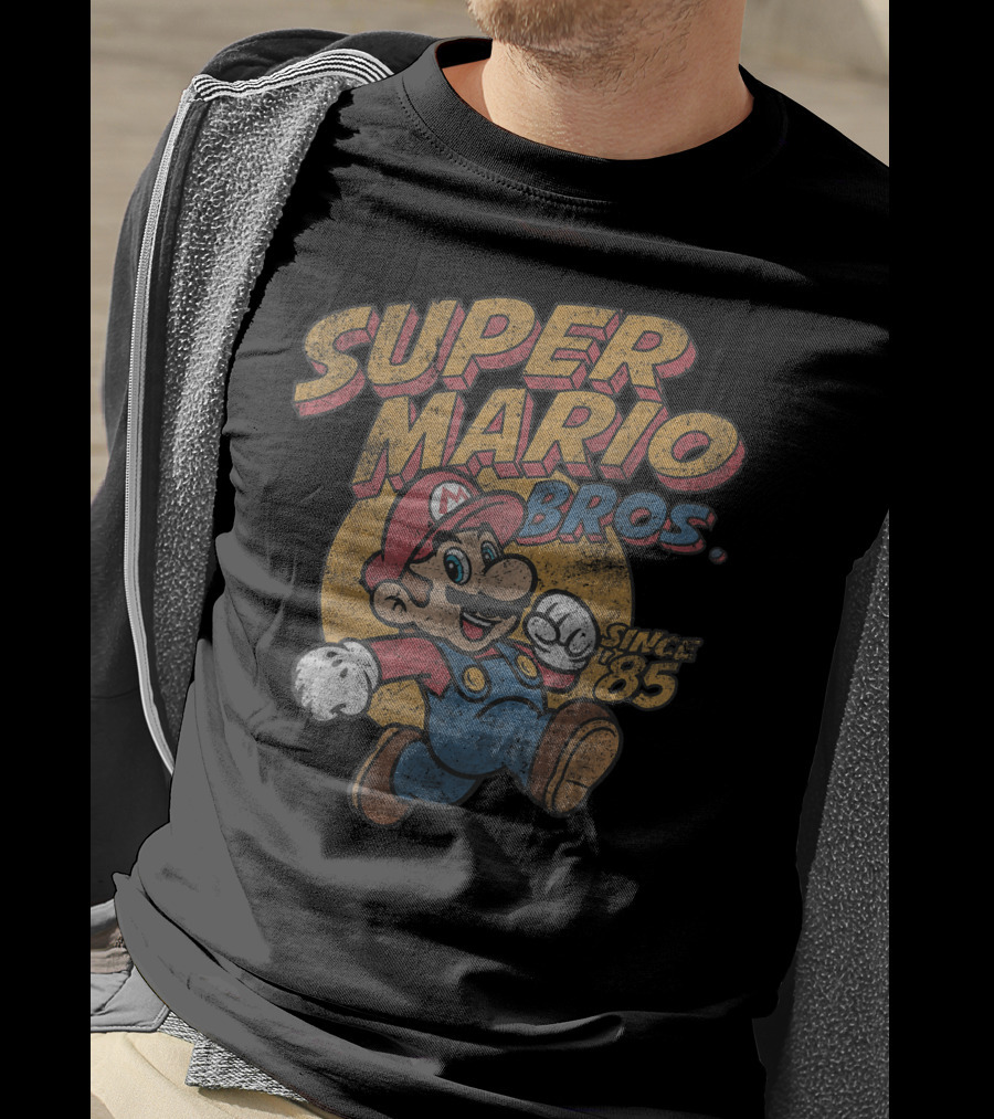 Super Mario Bros Since '85 Retro Gaming T-Shirt
