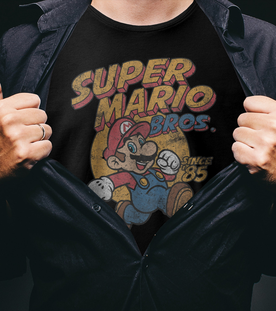 Super Mario Bros Since '85 Retro Gaming T-Shirt