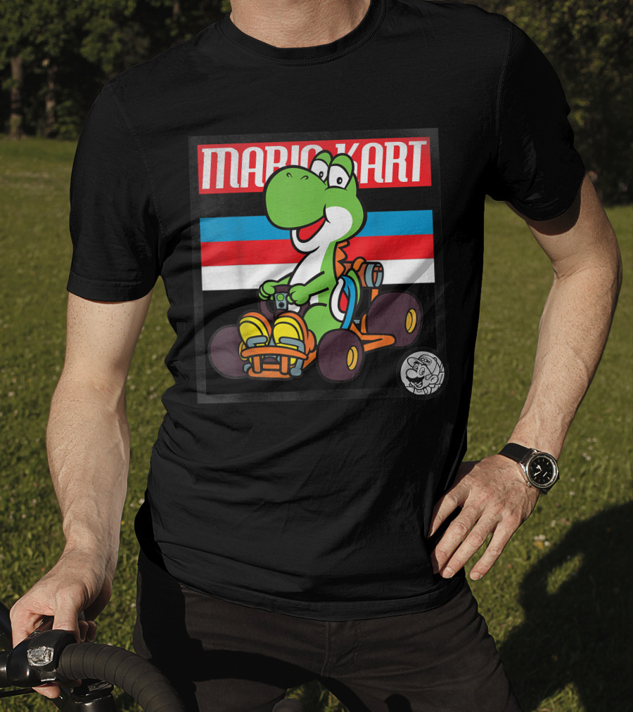 Mario Kart Yoshi Old School Retro 90s T-Shirt