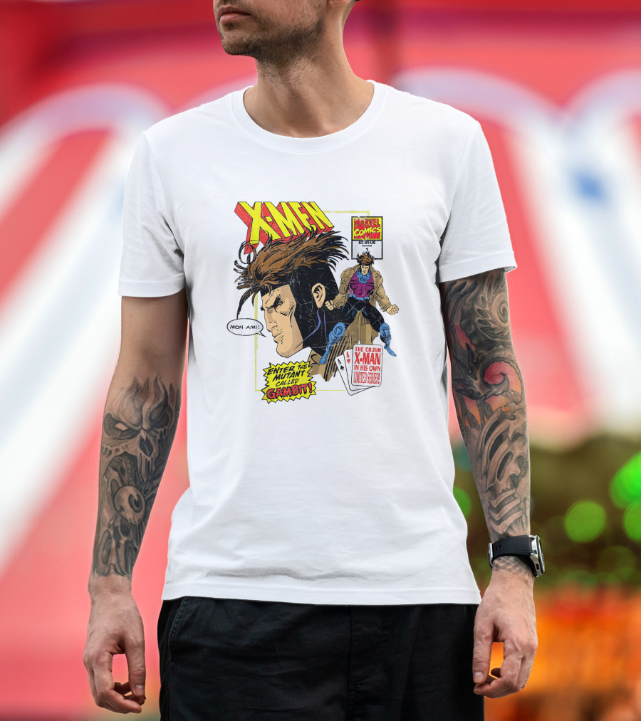 X-Men Marvel Comics Cajun X-Man Gambit Remy LeBeau Enter the Mutant Called Gambit T-Shirt