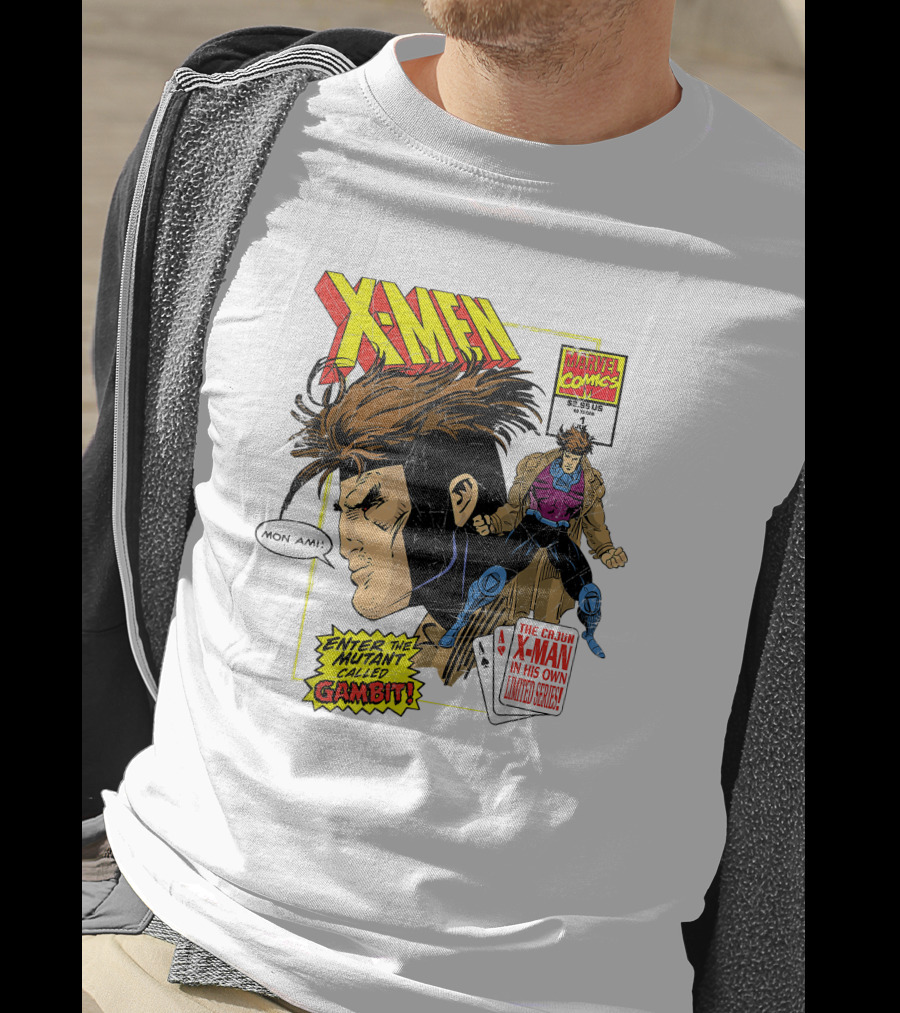 X-Men Marvel Comics Cajun X-Man Gambit Remy LeBeau Enter The Mutant Called Gambit T-Shirt