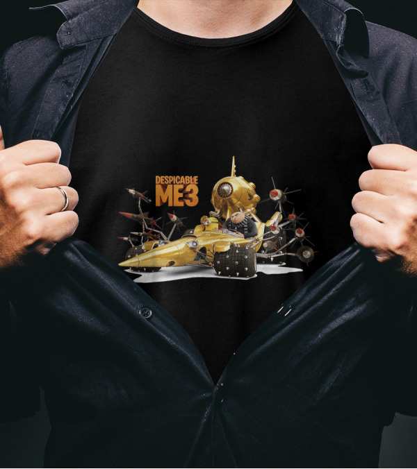 Despicable Me 3 Gru In Gold Submarine With Transforming Gadgets T-Shirt