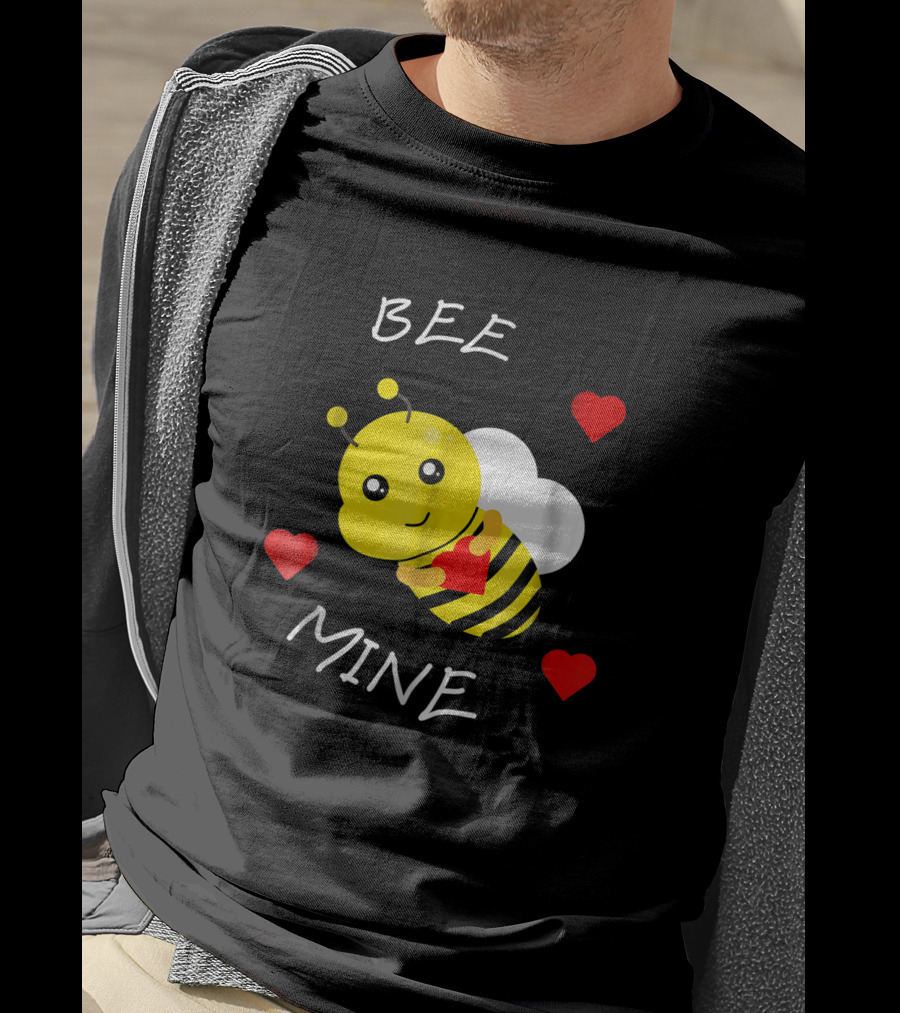 BEE MINE Valentine's Day Love Hearts Bee T-Shirt
