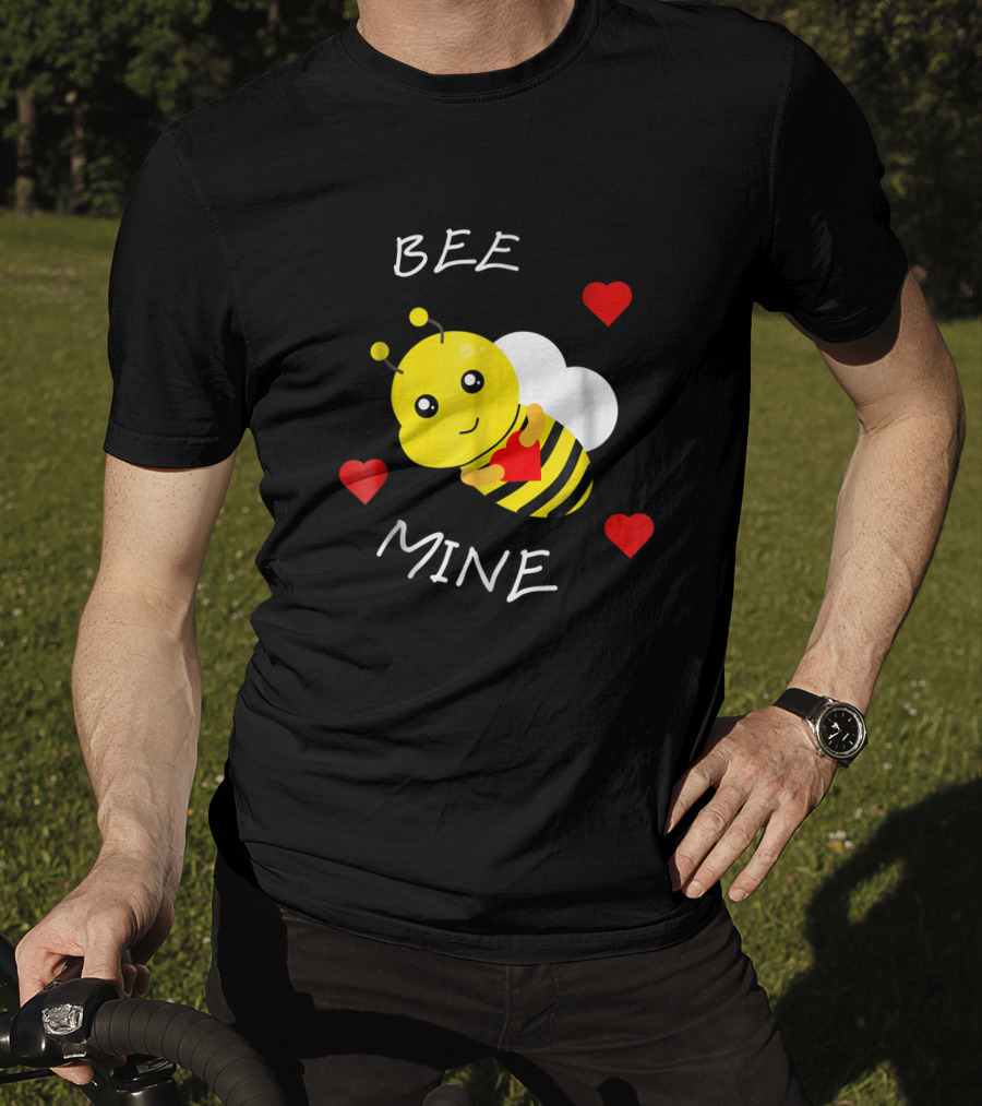 BEE MINE Valentine's Day Love Hearts Bee T-Shirt