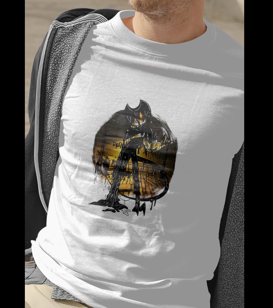 Bendy And The Ink Machine Nightmare Ink Creature Dream Scene T-Shirt