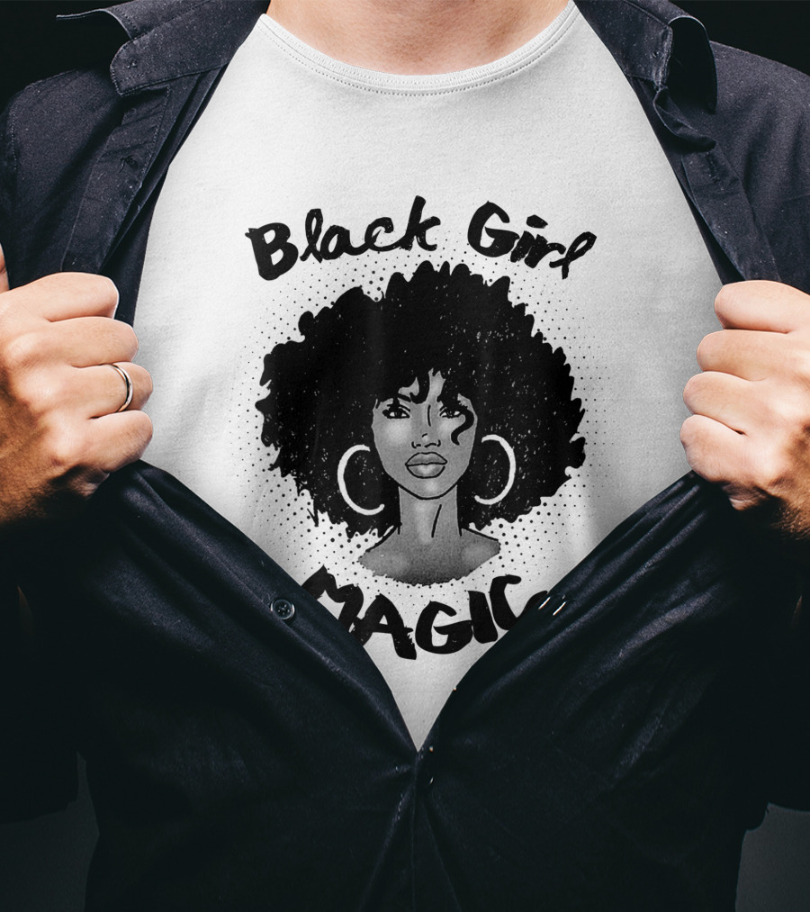 Black Girl Magic Melanin Americans Black Power Pride T-Shirt