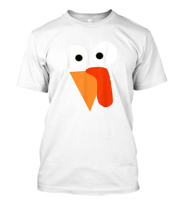 Turkey Face Thanksgiving Gobble Gear Funny Thanksgiving T-Shirt