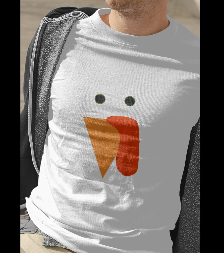 Turkey Face Thanksgiving Gobble Gear Funny Thanksgiving T-Shirt