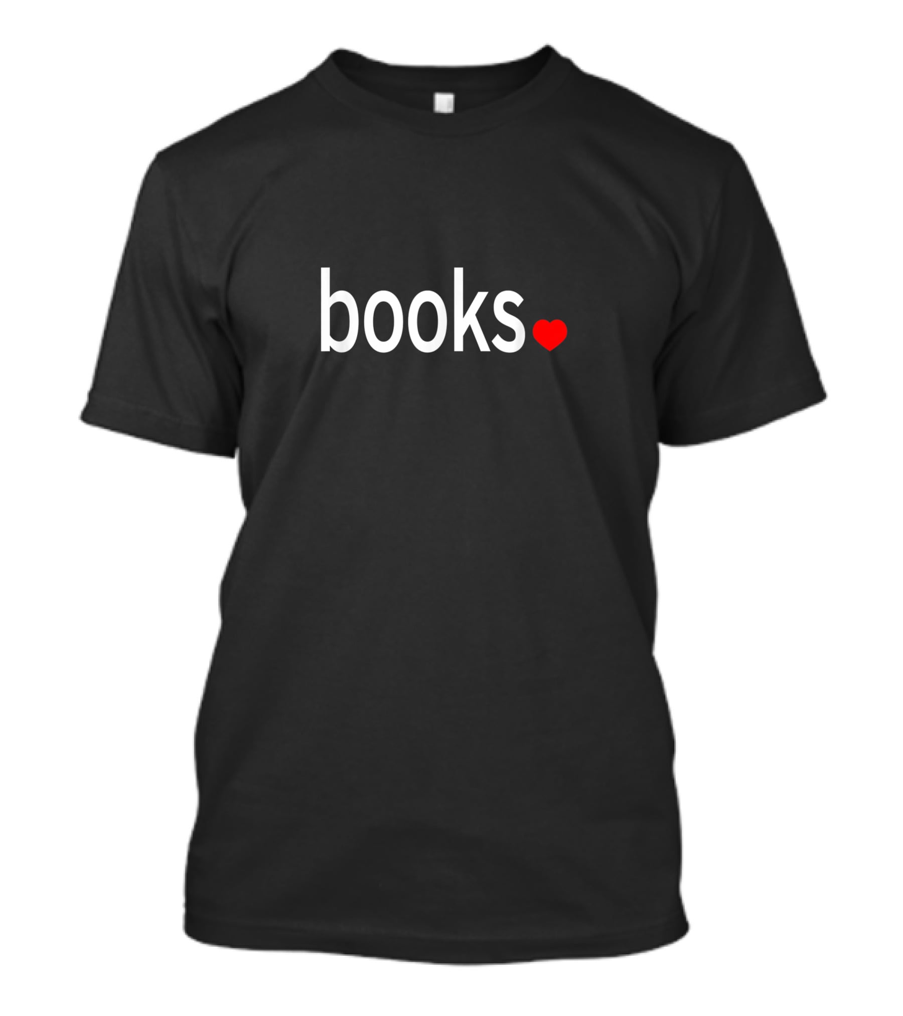 Books Love Minimalist Simple Heart T-Shirt