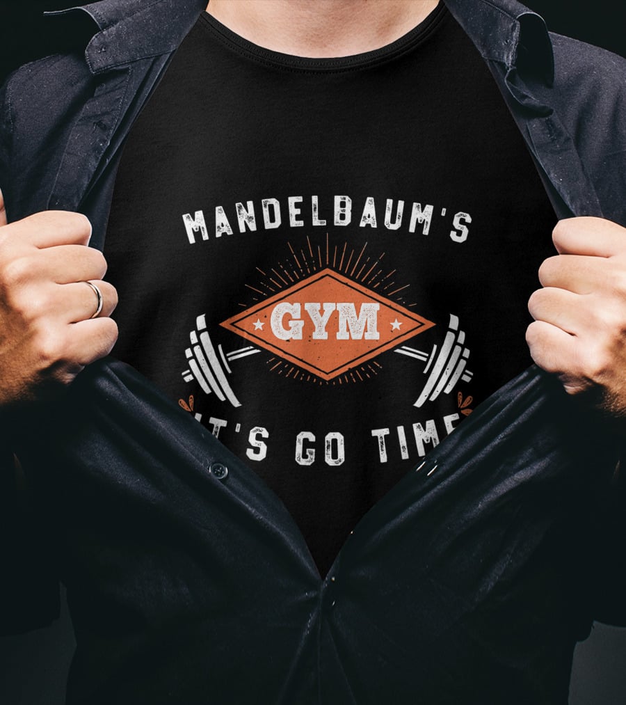 Mandelbaum's Gym It's Go Time Vintage Style Workout Motivation T-Shirt