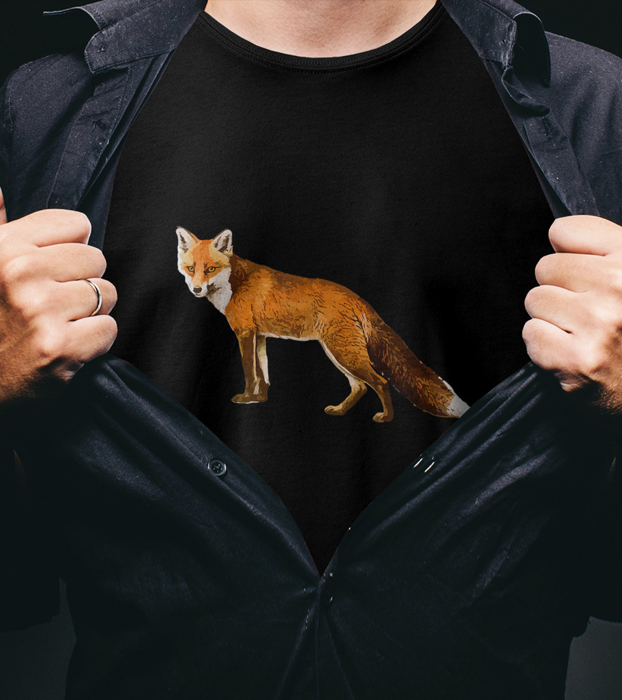 Wild Fantastic Fox Realistic Wildlife Forest Creature T-Shirt