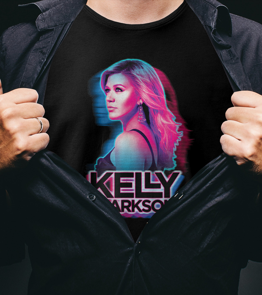 KELLY CLARKSON Retro Neon T-Shirt