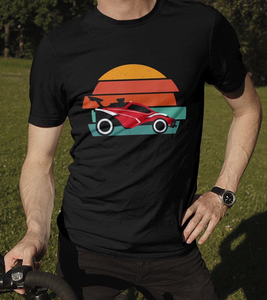 Rocket League Race Car Retro Sunset T-Shirt