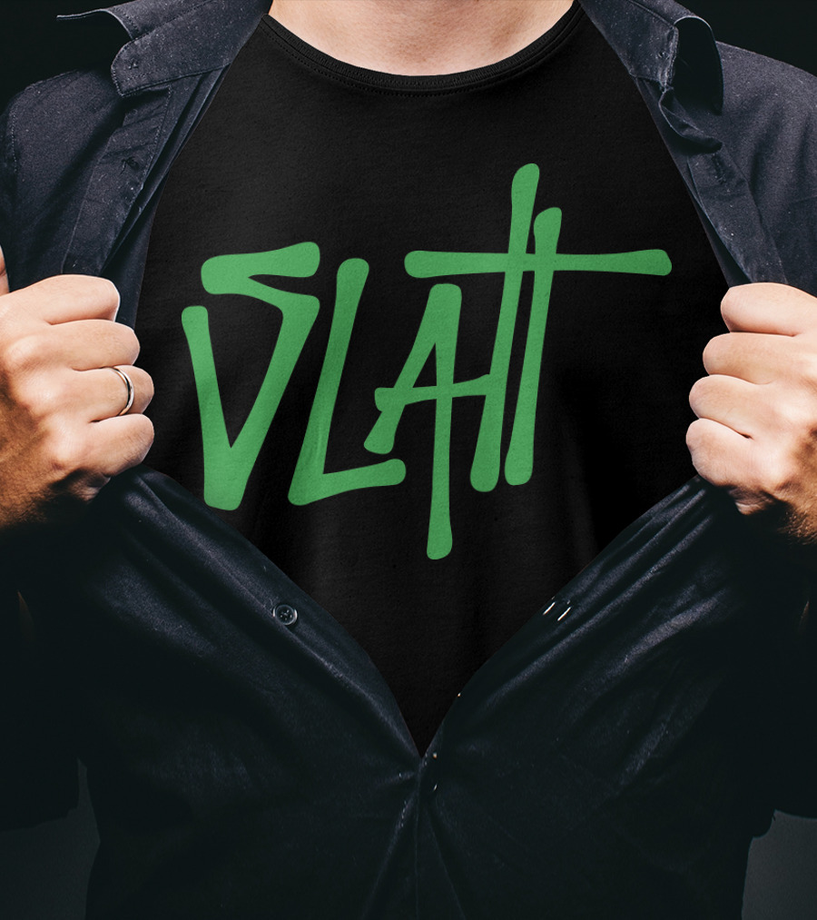 Slatt Young Thug Green Text T-Shirt