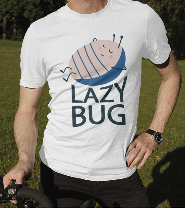 Relaxed Sleeping Lazy Bug Cute Cartoon T-Shirt