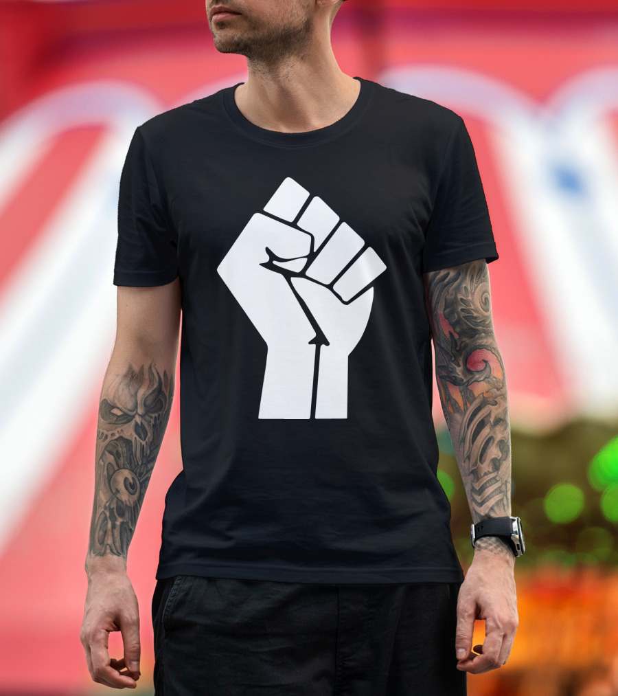 Black Power Raised Fist Papa T-Shirt
