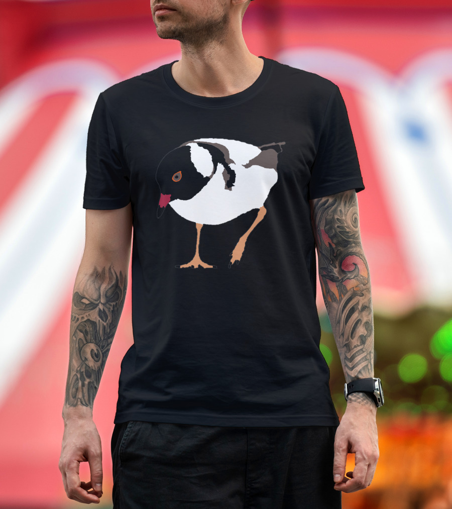 Hooded Plover Bird Native Australian Coastal Species T-Shirt