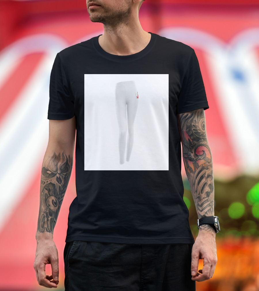 Team Junkee Stylish White Leggings with Red J T-Shirt