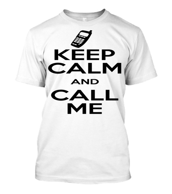 Keep Calm And Call Me Vintage Mobile Phone T-Shirt
