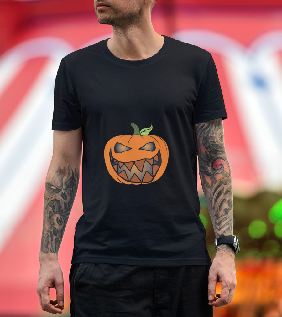 Current Mood Scary Jack-O'-Lantern T-Shirt