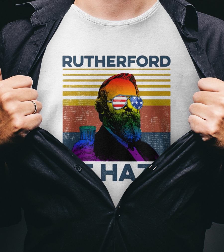 Rutherford Be Hazy Patriotic Sunglasses With Drink T-Shirt