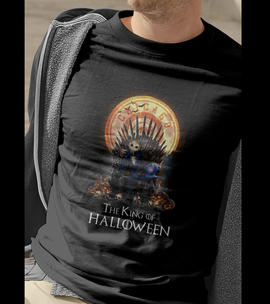 Chicago Cubs Halloween Throne King T-Shirt