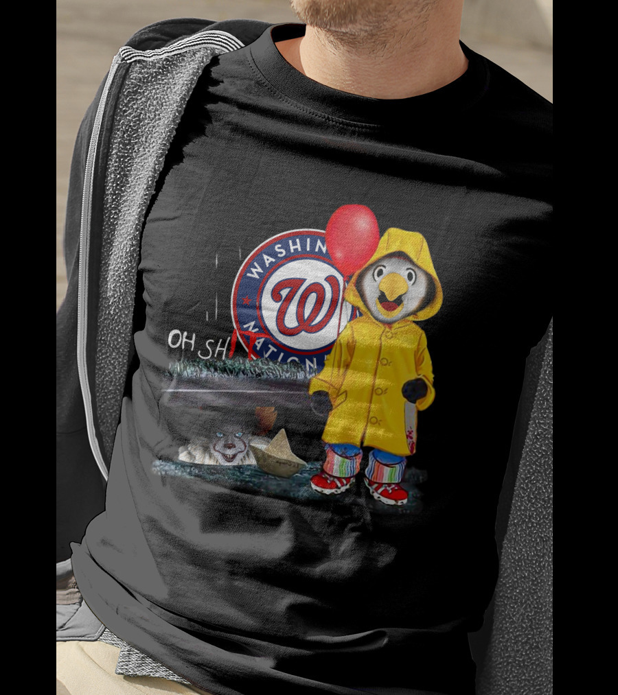 Washington Nationals Pennywise Penguin Red Balloon T-Shirt
