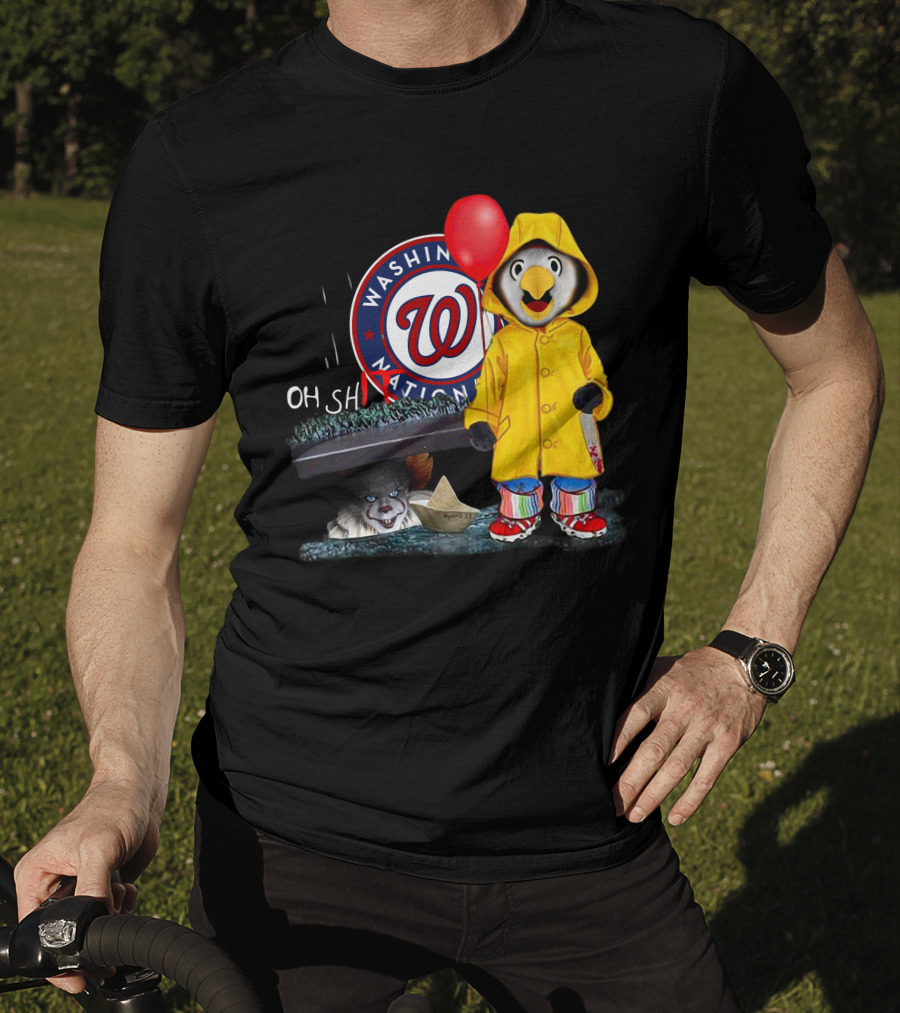 Washington Nationals Pennywise Penguin Red Balloon T-Shirt