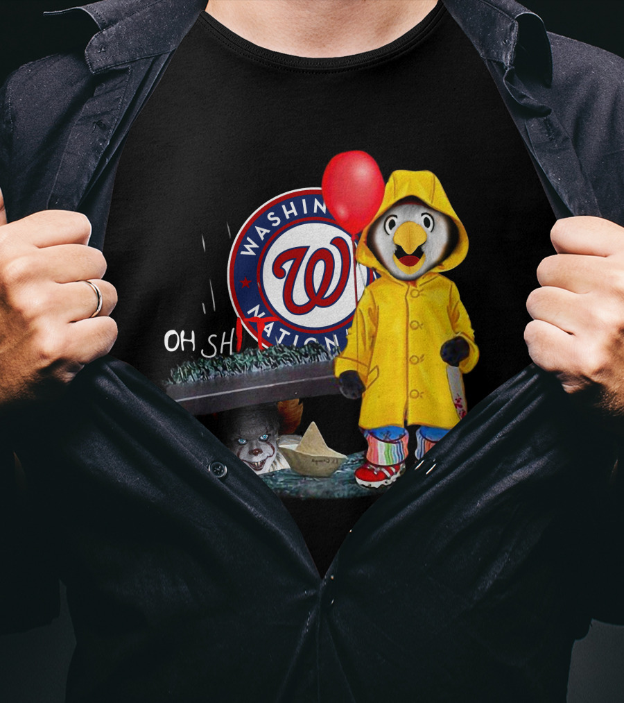 Washington Nationals Pennywise Penguin Red Balloon T-Shirt