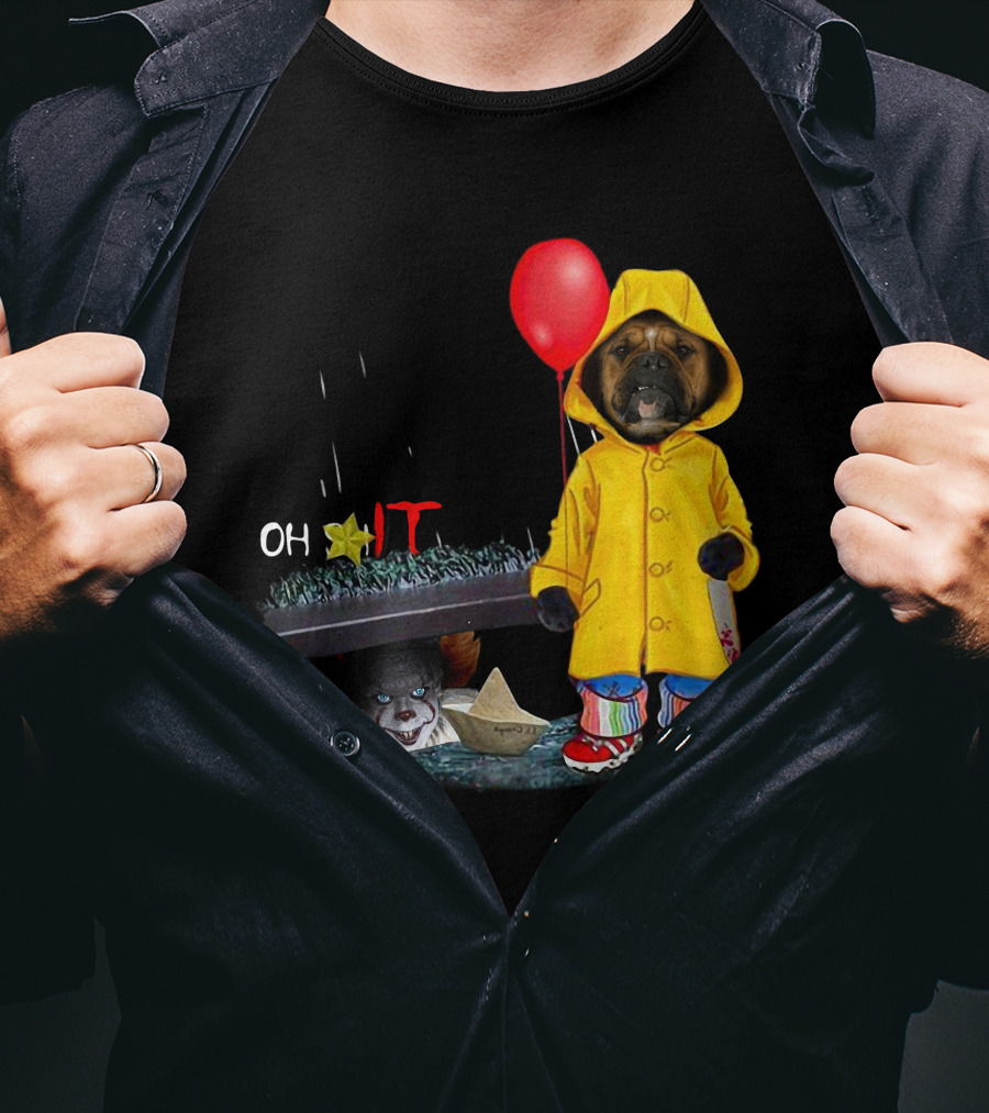 IT BoxerDs Raincoat Red Balloon Dog Encounter T-Shirt