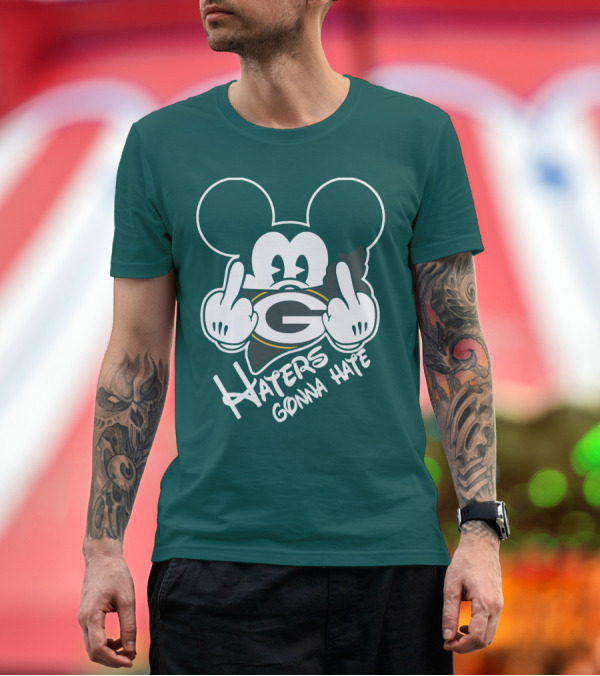Premium T-Shirt: Packers Haters Gonna Hate Mouse Hands T-Shirt Packers Haters Gonna Hate Mouse Hands T-Shirt