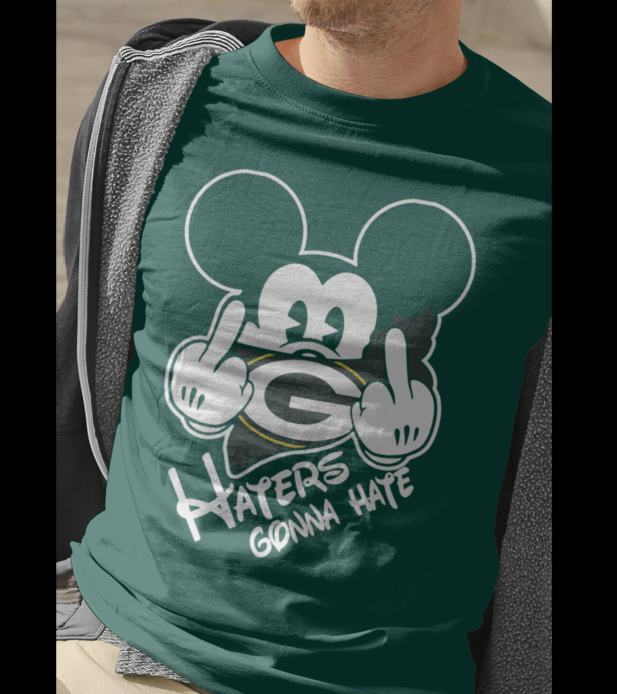 Packers Haters Gonna Hate Mouse Hands T-Shirt
