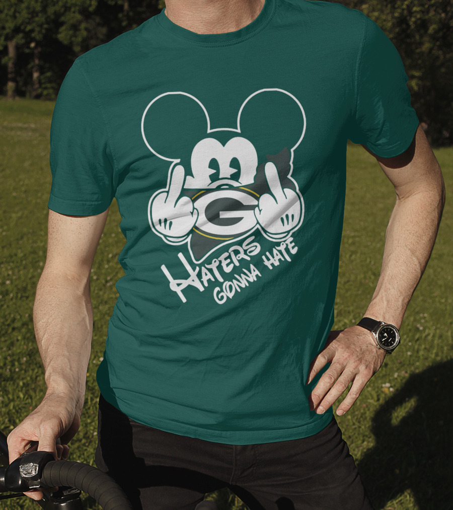 Packers Haters Gonna Hate Mouse Hands T-Shirt